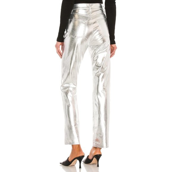 Agolde Silver Metallic Pantsuit - Picture 3 of 4